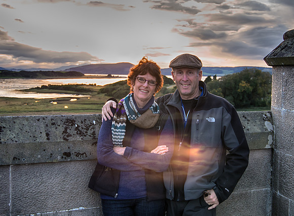 Arrival at Castle Stuart near Inverness
