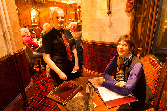 Dinner in the Turret of the Aviemore Hotel Restaurant