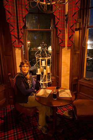 Dinner in the Turret of the Aviemore Hotel Restaurant