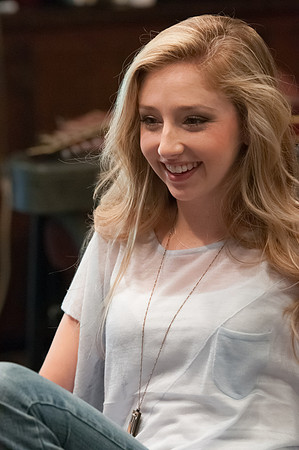 Hannah and Caroline Melby in the studio with producer Bil Vorndick