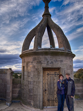 Arrival at Castle Stuart near Inverness