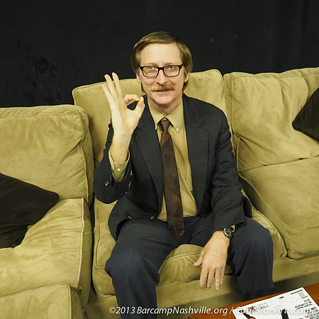 That would be a "zero" - this is his first Barcamp!