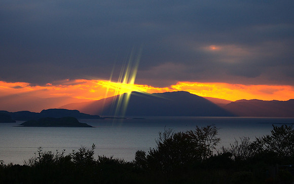 Sunset over Loch Laich