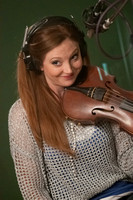Hannah and Caroline Melby in the studio with producer Bil Vorndick